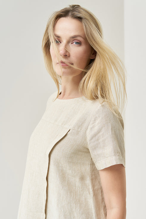 Linen summer dress Moss